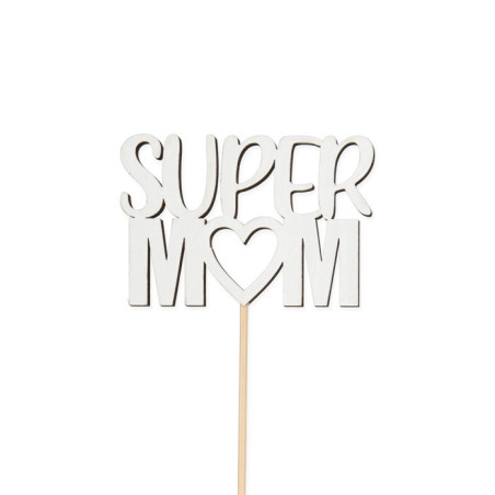 SUPER MOM TIKKUPSS/8 VALKOINEN